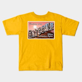 Tatooine Travel Postcard Kids T-Shirt